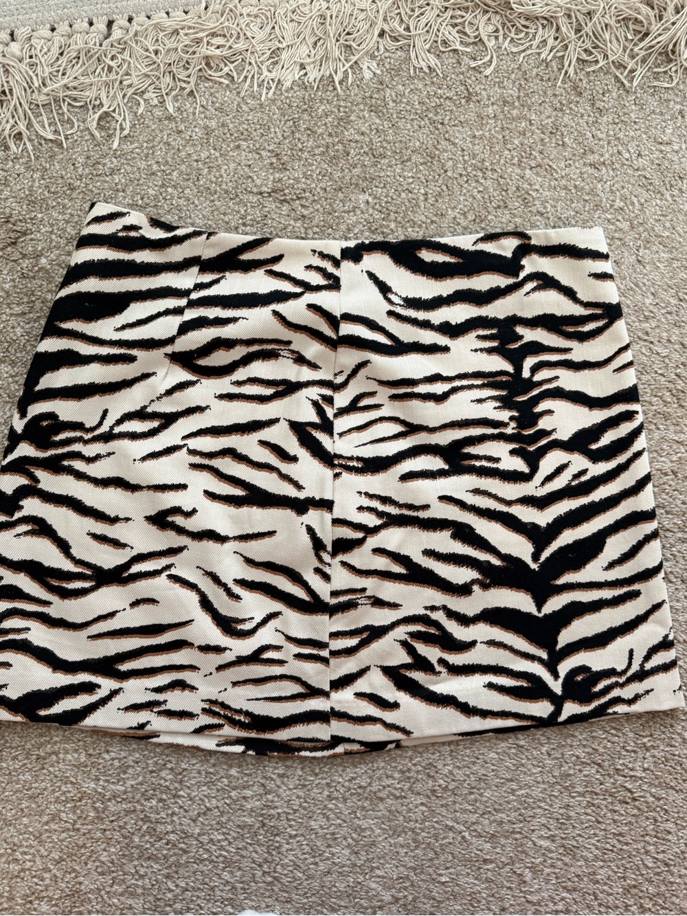 H&M Zebra Mini Skirt